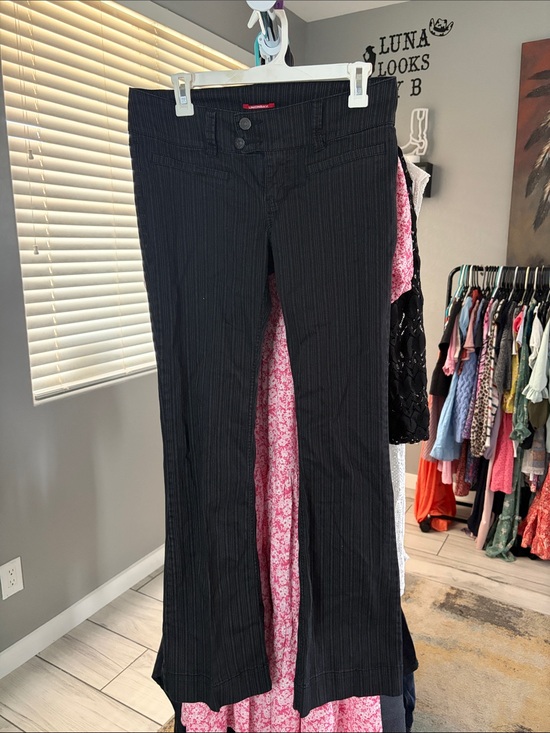 UNIONBAY Pants - UNIONBAY Black Pinstripe Dress Pants